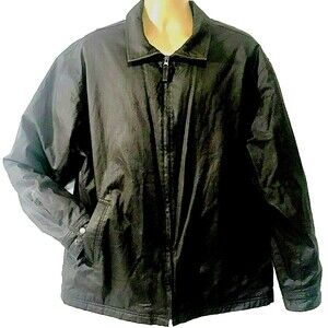 GAP Vtg Coated Canvas Jacket Bomber Brown Lined XL Mens Chore Field Y2K Gorpcore